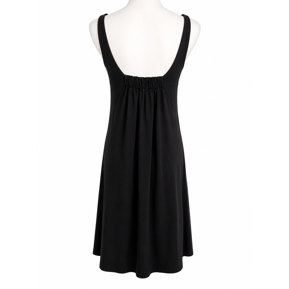 CAbi Black Empire Waist Dress Women's Small Sweetheart Neck Classy LBD Show Off - Picture 4 of 4